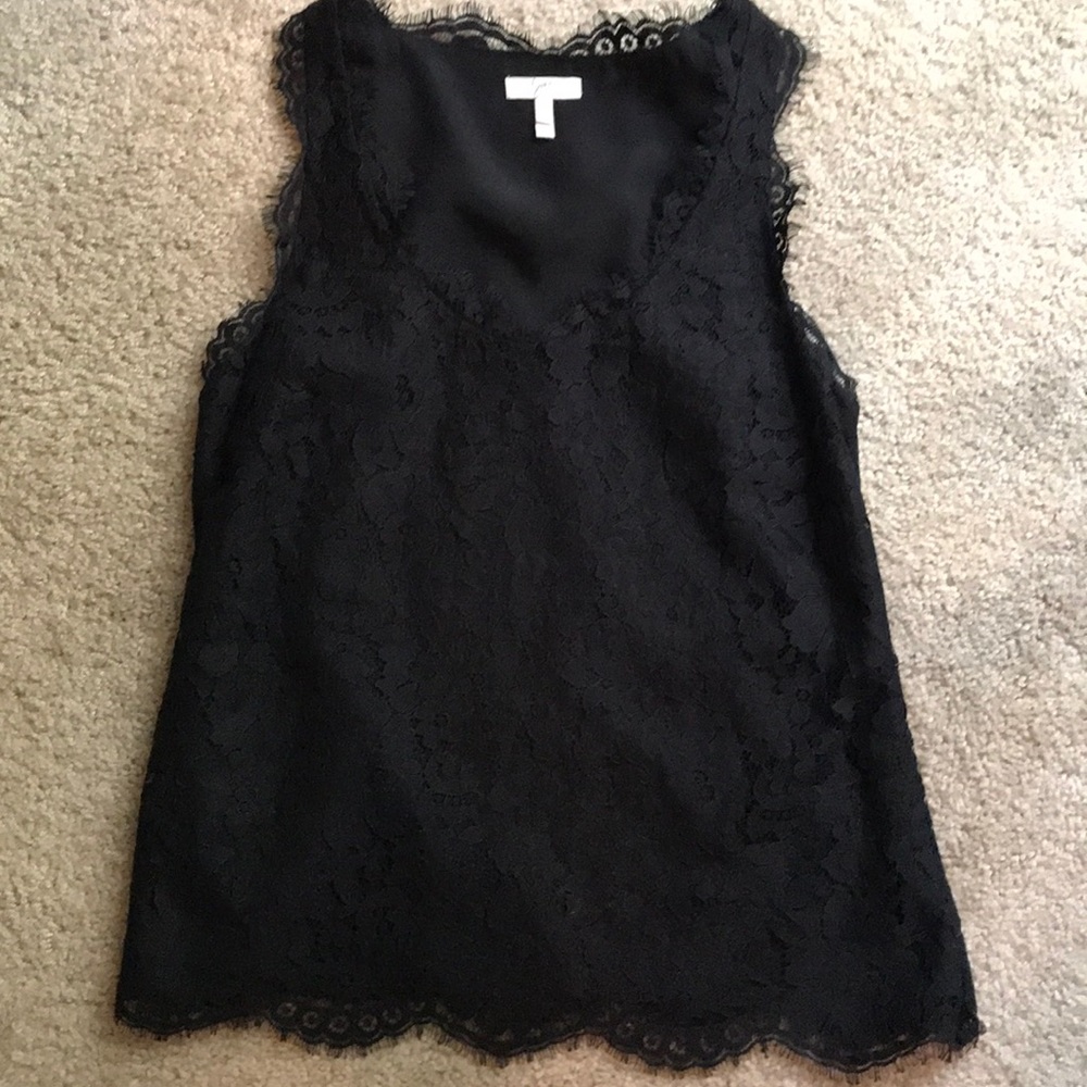 Joie Black lace top